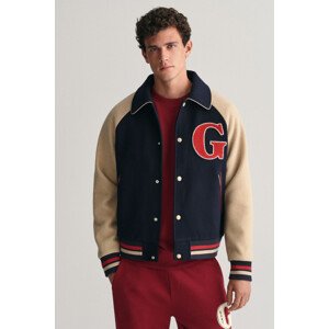 BUNDA GANT WOOL VARSITY JACKET modrá M