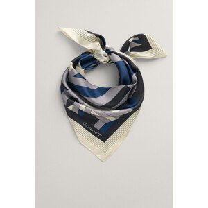 ŠÁL GANT LETTERS PRINT SILK SCARF modrá None