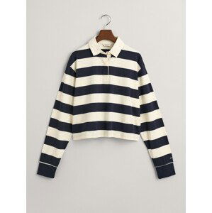 POLOKOŠEĽA GANT STRIPED CROPPED RUGGER modrá 170