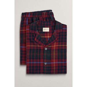 PYŽAMO GANT FLANNEL PJ SET PANTS AND SHIRT GB červená S