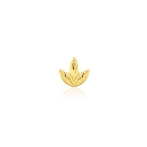 Bezzávitová koncovka piercingu zo 14 kt zlata 585/1000 Dr. Bloom Barva produktu: biele zlato