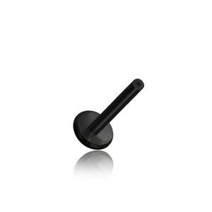Čierna PTFE Labreta pre bezzávitové / Threadless koncovky Veľkosť piercingu: 1,2 mm x 6 mm
