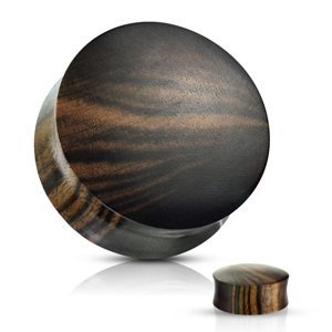 Plug vzorované ebenové drevo Veľkosť: 3 mm