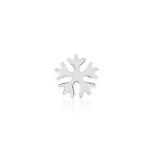 Gold Snowflake Glossy 14kt biele zlato 585/1000 - koncovka piercingu