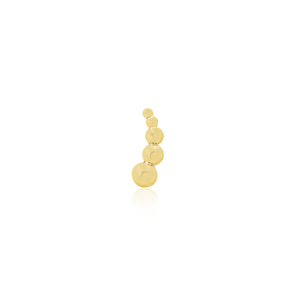 HALF TRIUMPH 14kt žlté zlato 585/1000 - koncovka piercingu