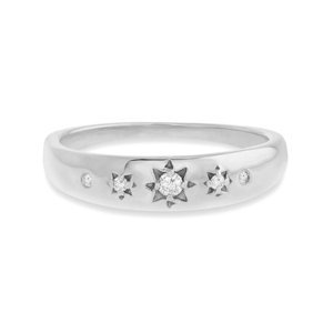 Strieborný prsteň so zirkónmi Celestial Elegance Veľkosť prstenu: 52