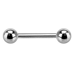 titánová činka Veľkosť piercingu: 1,2 mm x 10 mm x 3 mm x 3 mm