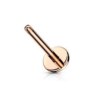 Náhradná farebná oceľová labreta Délka / Průměr: 8 mm, Farba: Rosegold, Veľkosť: 1,2 mm