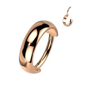 Titánový krúžok s plochým dizajnom Dominique Délka / Průměr: 8 mm, Farba: Rosegold