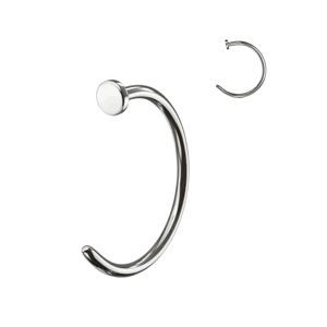 Nosovka titánový krúžok Veľkosť piercingu: 0,8 mm x 10 mm