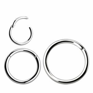 Titánový krúžok s otváraním Velikost piercingu: 0,8 mm x 8 mm