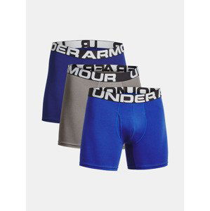 Under Armour UA Charged Cotton 6in Boxerky 3 ks Modrá