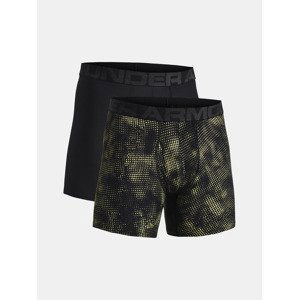 Under Armour Tech 6in Novelty Boxerky 2 ks Zelená