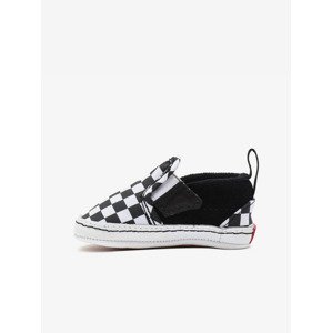 Vans Infant Checkerboard Hook And Loop Crib Slip On dětské Čierna