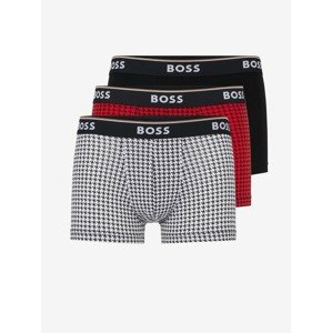 BOSS Boxerky 3 ks Biela