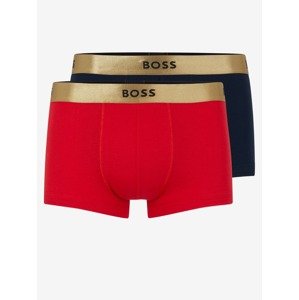 BOSS Boxerky 2 ks Červená