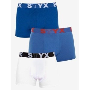 Styx Boxerky 3 ks Modrá