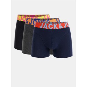 Jack & Jones Boxerky 3 ks Čierna