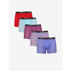 Lee Cooper Boxerky 5 ks Modrá