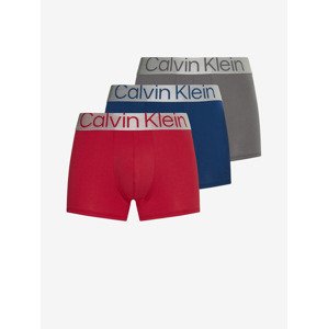 Calvin Klein Boxerky 3 ks Červená