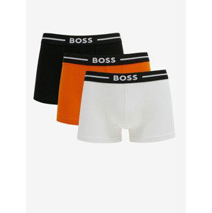 BOSS Boxerky 3 ks Biela