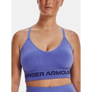 Under Armour UA Seamless Low Long Htr Bra-BLU Športová podprsenka Modrá