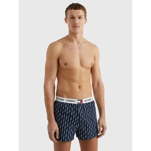 Tommy Hilfiger Tommy 85 Woven Boxer Print Boxerky Modrá