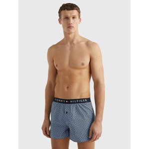 Tommy Hilfiger Woven Boxer Print Boxerky Modrá