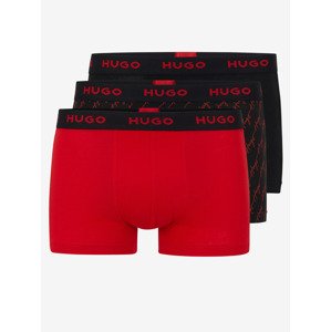 Hugo Boss Boxerky 3 ks Červená