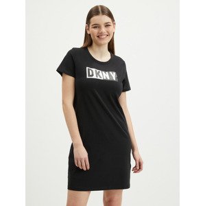 DKNY Two Tone Šaty Čierna