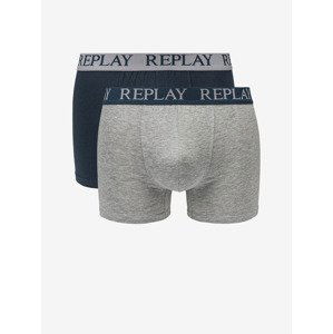 Replay Boxerky 2 ks Šedá