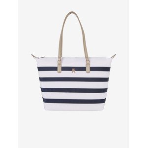 Tommy Hilfiger Poppy Tote Corp Stripes Kabelka Modrá