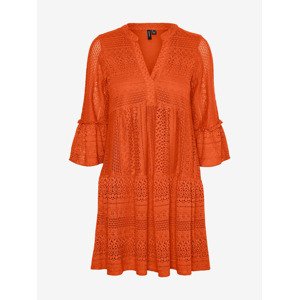 Vero Moda Honey Šaty Oranžová