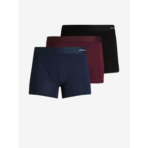 Jack & Jones Basic Boxerky 3 ks Čierna