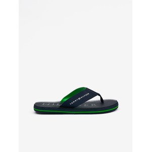 Tommy Hilfiger Massage Footbed Šľapky Modrá