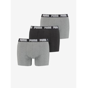 Puma Everyday Boxerky 3 ks Čierna