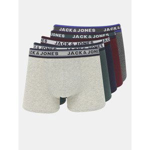 Jack & Jones Oliver Boxerky 5 ks Šedá