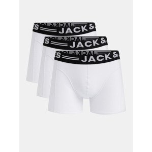 Jack & Jones Sense Boxerky 3 ks Biela