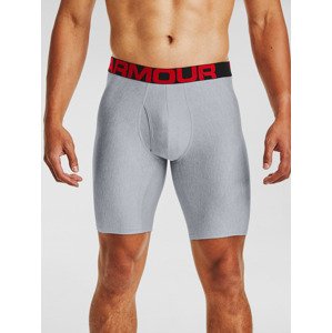 Under Armour UA Tech 9in 2 Pack Boxerky Šedá