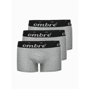 Ombre Clothing Boxerky 3 ks Šedá