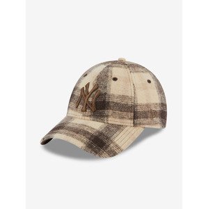 New Era New York Yankees Plaid 9Forty Šiltovka Béžová