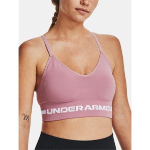 Under Armour UA Seamless Low Long Športová podprsenka Ružová