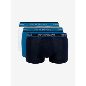 Emporio Armani Boxerky 3 ks Modrá Biela