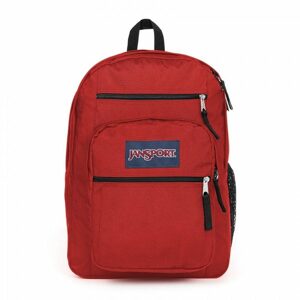 Študentský červený ruksak Jansport