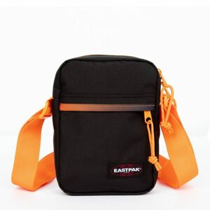 Čierna taška cez plece Eastpak The One s oranžovými detailmi