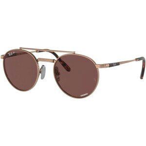 Ray-Ban Round II Titanium Chromance Collection RB8237 3140AF Polarized - L (53)