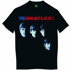 The Beatles tričko Meet The Beatles Čierna XL