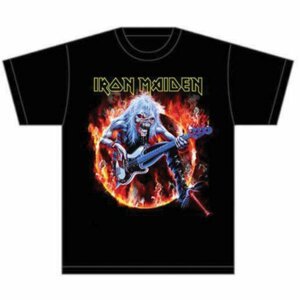 Iron Maiden tričko Fear Live Flames Čierna XL