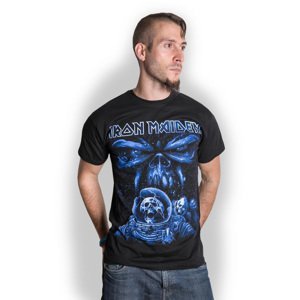 Iron Maiden tričko Final Frontier Blue Album Spaceman Čierna L