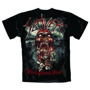 Slayer tričko World Painted Blood Skull Čierna S